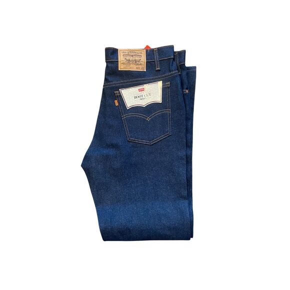 NWT 80s saddleman orange tag boot cut dark denim Levi’s jeans 36x30 - Picture 1 of 9